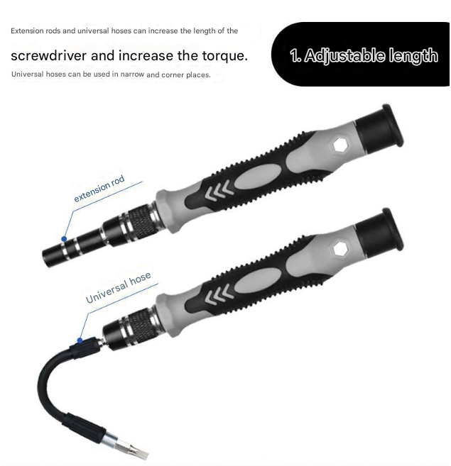 Grey Professional 115-in-1 Precision Screwdriver Set - Magnetic Repair Tool Kit for PC, Laptop, Phone & V888-ELOSUNG36178