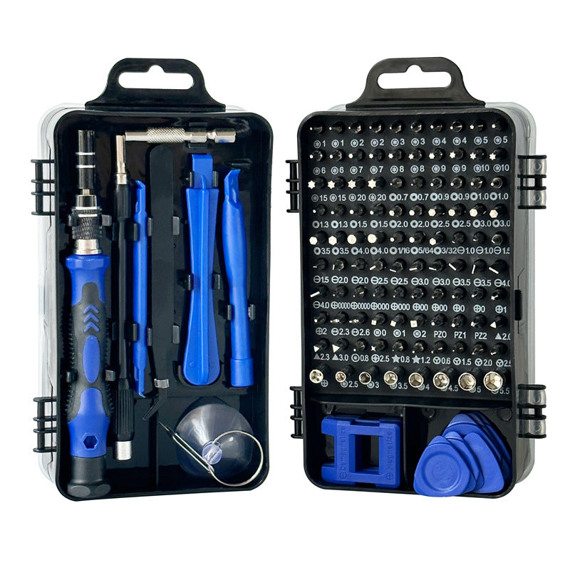 Blue and Black Professional 115-in-1 Precision Screwdriver Set - Magnetic Repair Tool Kit for PC, Laptop, V888-ELOSUNG36180