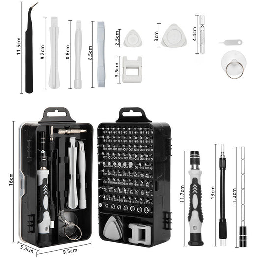 Blue and Black Professional 115-in-1 Precision Screwdriver Set - Magnetic Repair Tool Kit for PC, Laptop, V888-ELOSUNG36180