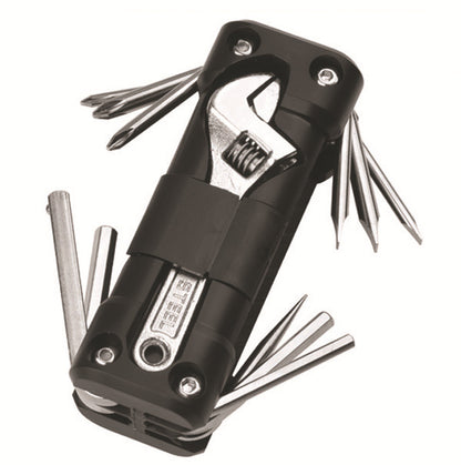Green Versatile 16-in-1 Bike & Motorcycle Multi-Tool - Portable Repair Kit with Adjustable Wrench V888-ELOSUNG36183