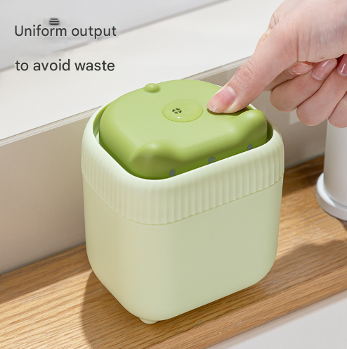 2 Pcs Yellow Cute Cat Press-to-Dispense Soap Pump & Sponge Caddy for Kitchen Sink V888-ELOSUNG36191