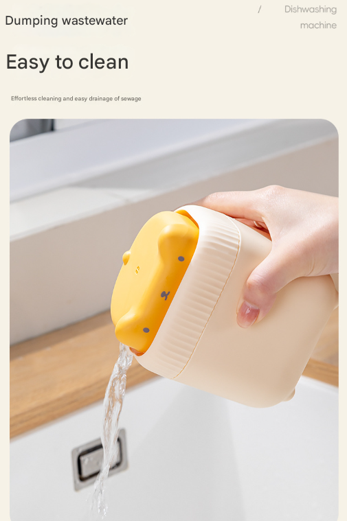 2 Pcs Yellow Cute Cat Press-to-Dispense Soap Pump & Sponge Caddy for Kitchen Sink V888-ELOSUNG36191