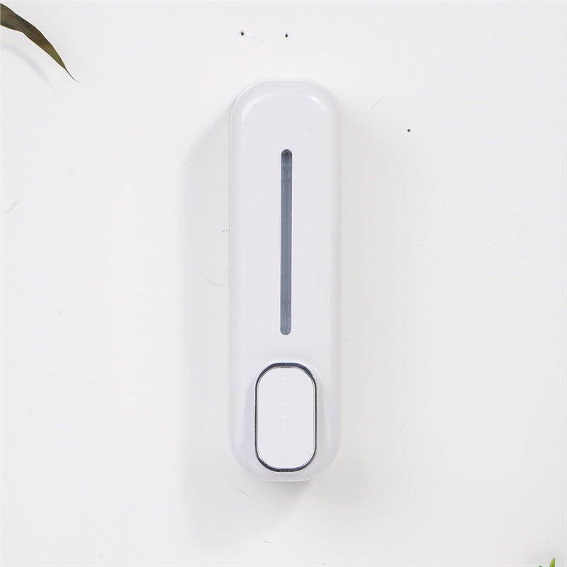 2 Pcs White Modern Wall-Mounted Press Soap Dispenser - 300ml Refillable Pump for Bathroom & Kitchen V888-ELOSUNG36194