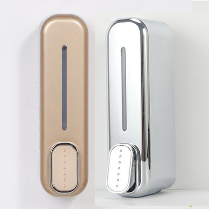 2 Pcs (Gold + Silver) Modern Wall-Mounted Press Soap Dispenser - 300ml Refillable Pump for Bathroom & Kitchen V888-ELOSUNG36198