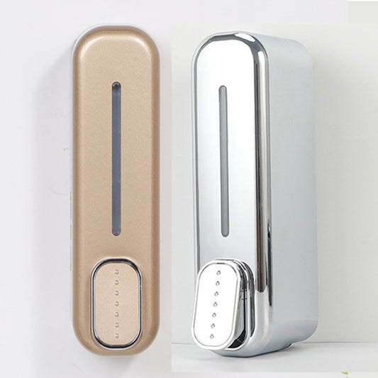 2 Pcs (Gold + Silver) Modern Wall-Mounted Press Soap Dispenser - 300ml Refillable Pump for Bathroom & Kitchen V888-ELOSUNG36198