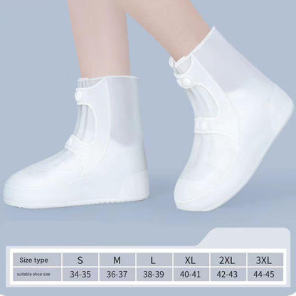 2 Pcs Size S Dark Grey Reusable Waterproof Shoe Covers - Heavy Duty Non-Slip Rain Boot Protectors V888-ELOSUNG36232