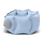 Blue Press-Pump Inflatable Travel Pillow - Ultra-Lightweight Ergonomic 360 degrees Neck Support V888-ELOSUNG36251