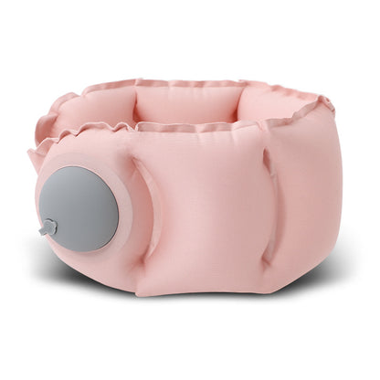 Pink Press-Pump Inflatable Travel Pillow - Ultra-Lightweight Ergonomic 360 degrees Neck Support V888-ELOSUNG36252