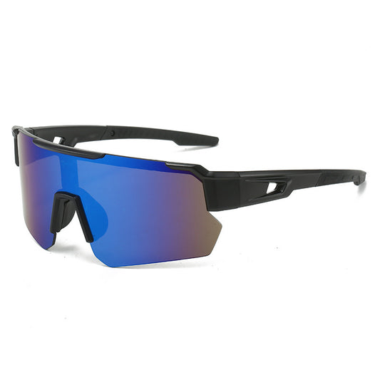 Black Temples and Blue-Purple Lenses Unisex Sport Cycling Sunglasses - Lightweight Wraparound Eyewear for V888-ELOSUNG36254