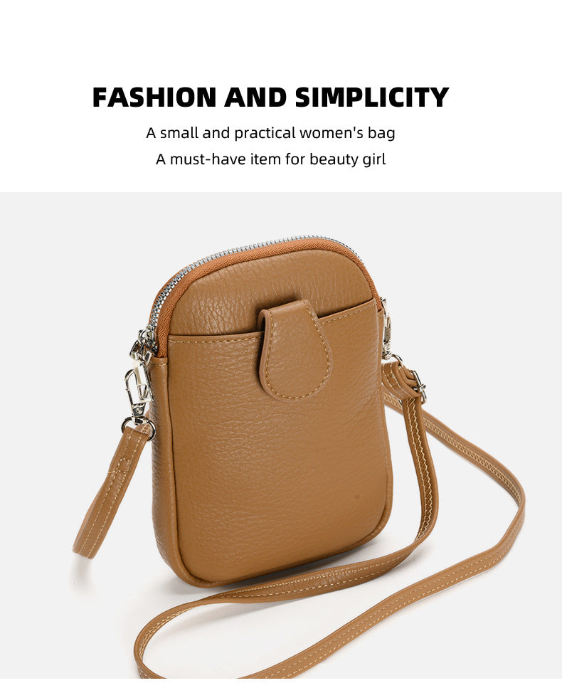 Green Chic Crossbody Phone Bag - Womens PU Leather Mini Shoulder Purse with Adjustable Strap V888-ELOSUNG36292