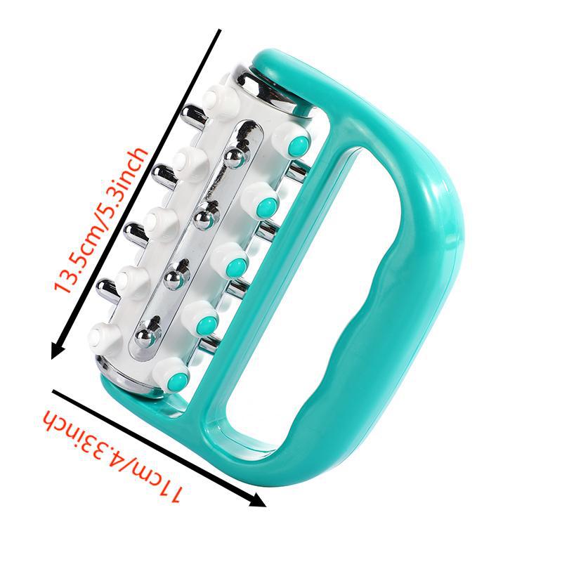 Light Green Ergonomic Body Roller Massager - Handheld Deep Tissue Tool for Muscle Relief and Fascia Release V888-ELOSUNG36338