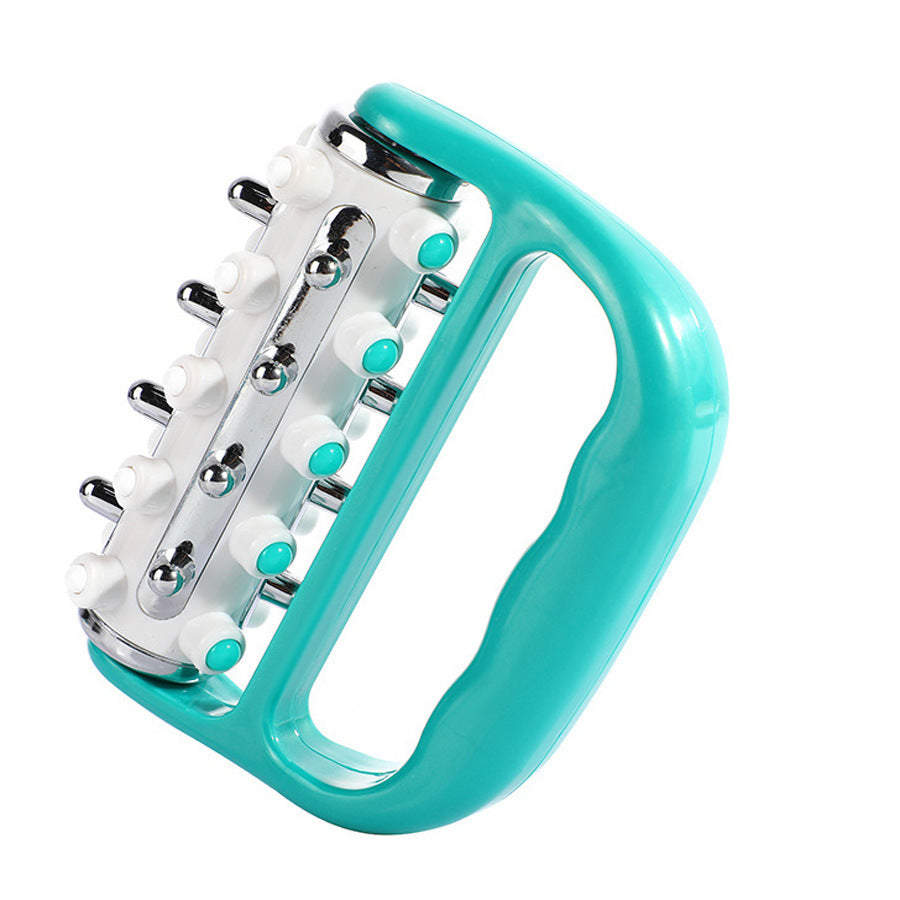 Blue Ergonomic Body Roller Massager - Handheld Deep Tissue Tool for Muscle Relief and Fascia Release V888-ELOSUNG36339