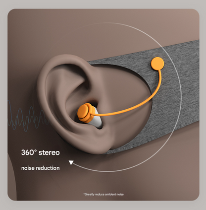 Grey 2-in-1 Blackout Sleep Mask with Integrated Noise Reducing Earplugs for Undisturbed Rest V888-ELOSUNG36343