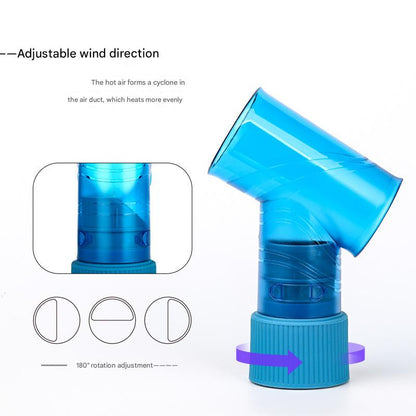 Black Wind Spin Hair Curler Diffuser - Universal Hair Dryer Attachment for Effortless Waves and Curls V888-ELOSUNG36344