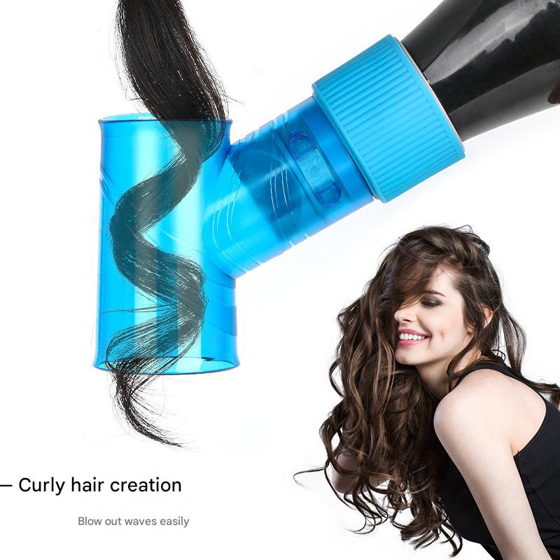 Pink Wind Spin Hair Curler Diffuser - Universal Hair Dryer Attachment for Effortless Waves and Curls V888-ELOSUNG36347