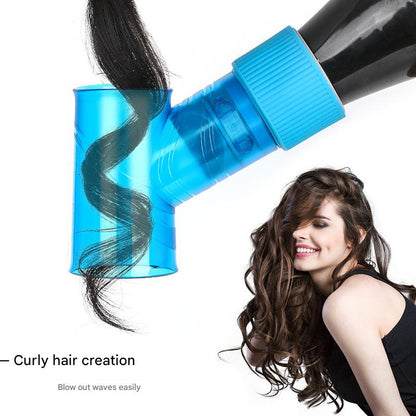 Pink Wind Spin Hair Curler Diffuser - Universal Hair Dryer Attachment for Effortless Waves and Curls V888-ELOSUNG36347