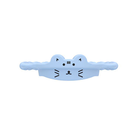 2 Pcs Blue Cat Adorable Animal Silicone Cup Carrier - Portable Reusable Handle for Water Cup(cup not included) V888-ELOSUNG36354