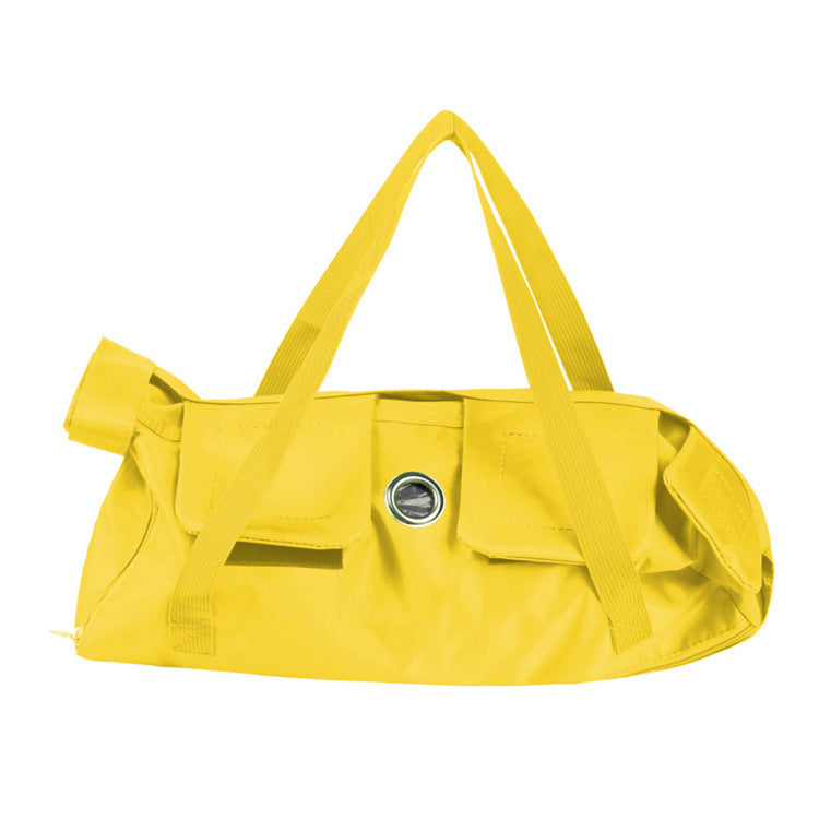 Size L Yellow Multi-Functional Cat Grooming Bag - Anti-Scratch Restraint Pouch for Nail Trimming and Vet V888-ELOSUNG36363
