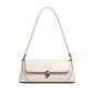 Beige Elegant Vintage Baguette Shoulder Bag - Chic PU Leather Underarm Purse with Gold Clasp V888-ELOSUNG36410
