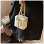 Beige Chic Quilted Mini Box Crossbody Bag - Luxury Style Chain Purse for Women V888-ELOSUNG36413