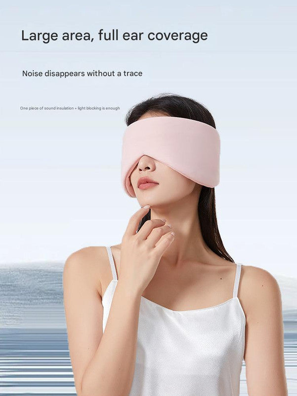 Pink Reversible All-Season Sleep Mask - Cooling & Warming with Sound Muffling Ear Covers Function V888-ELOSUNG36422