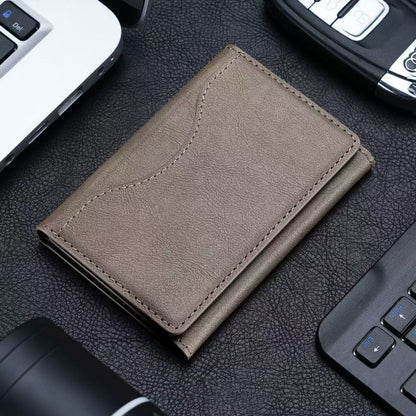 Khaki 3-in-1 Magnetic Wallet for MagSafe - Slim PU Leather Card Holder with Kickstand V888-ELOSUNG36427