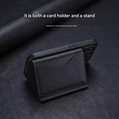 Brown 3-in-1 Magnetic Wallet for MagSafe - Slim PU Leather Card Holder with Kickstand V888-ELOSUNG36428