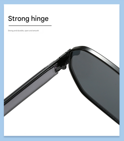 Gold Frame and Black Grey Lenses Modern Retro Geometric Sunglasses - Chic Metal Frame with UV400 Lenses and V888-ELOSUNG36436
