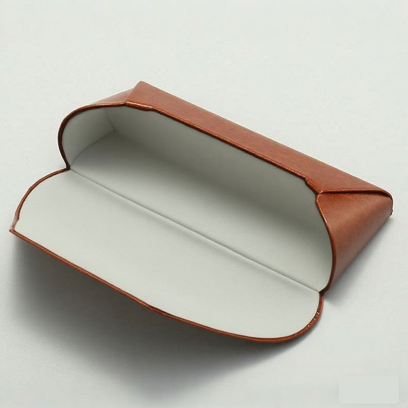 2 Pcs Black Vintage Style PU Leather Eyewear Case - Protective Hard Shell with Soft Lining V888-ELOSUNG36441