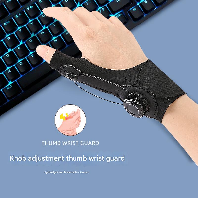 Black Adjustable Thumb Brace with Dial System - Wrist & Thumb Stabilizer for Pain Relief V888-ELOSUNG36449