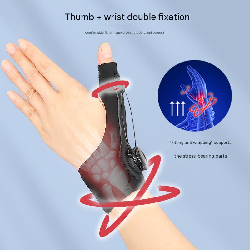 Black Adjustable Thumb Brace with Dial System - Wrist & Thumb Stabilizer for Pain Relief V888-ELOSUNG36449