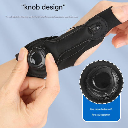Black Adjustable Thumb Brace with Dial System - Wrist & Thumb Stabilizer for Pain Relief V888-ELOSUNG36449