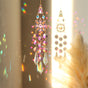 Colorful Dazzling Celestial Crystal Suncatcher - Moon Shape Rainbow Maker Window Hanging Ornament V888-ELOSUNG36465
