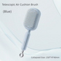 Blue Innovative Self-Cleaning Cushion Hairbrush - Retractable Bristle Detangling & Scalp Massager V888-ELOSUNG36478
