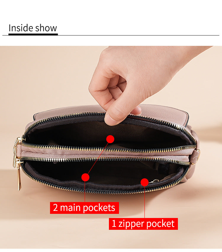 Red Chic Quilted Crossbody Bag - Multi-Compartment PU Leather Shoulder Purse V888-ELOSUNG36485