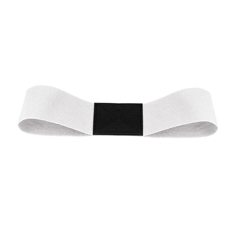 White Golf Swing Trainer Arm Band - Simple Posture Corrector for Improved Alignment & Connection V888-ELOSUNG36505