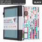 Black A5 PU Leather Agenda for Productivity & Time Management-Undated Daily & Hourly Planner Pro V888-ELOSUNG36531