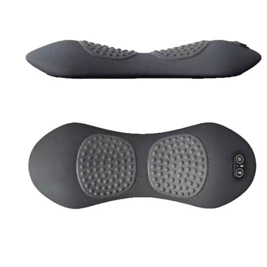 Dark Grey 3-in-1 Heated Back Stretcher with Vibration Massage & Traction Lift - Memory Foam Lumbar Support V888-ELOSUNG36543