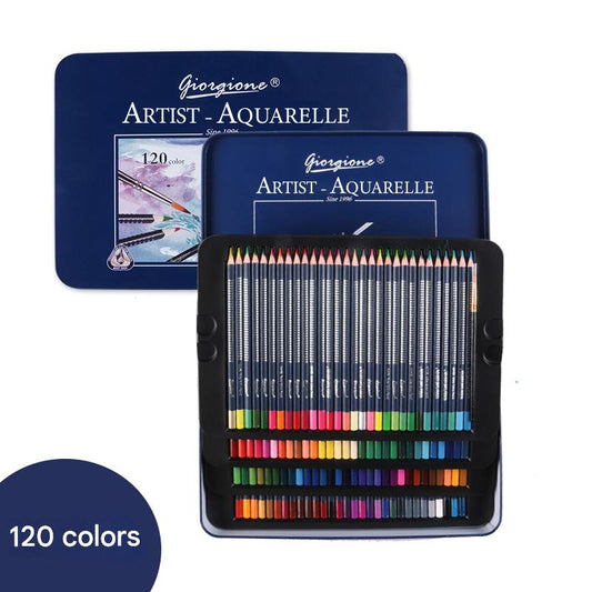 Giorgione Artist Watercolour Pencils 120-Color Set - Premium Water Soluble Colored Pencils for Art & Drawing V888-ELOSUNG36551