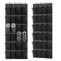 Black Over the Door Shoe Organizer with 24 Mesh Pockets - Space Saving Hanging Storage for Shoes, V888-ELOSUNG36566
