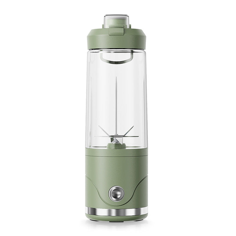 Green Portable Automatic Rechargeable Blender Wireless Juicer Mini Ice Crusher for Smoothies & Shakes V888-ELOSUNG36615