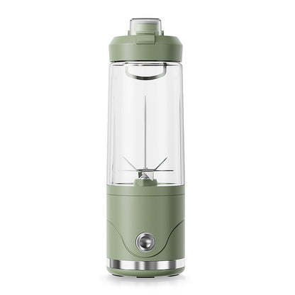 Green Portable Automatic Rechargeable Blender Wireless Juicer Mini Ice Crusher for Smoothies & Shakes V888-ELOSUNG36615