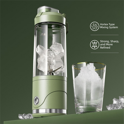 Black Portable Automatic Rechargeable Blender Wireless Juicer Mini Ice Crusher for Smoothies & Shakes V888-ELOSUNG36616