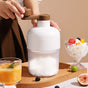 Manual Ice Shaver Machine Portable Hand-Crank Snow Cone Maker for Home Use with 2 Ice Cube Molds V888-ELOSUNG36622