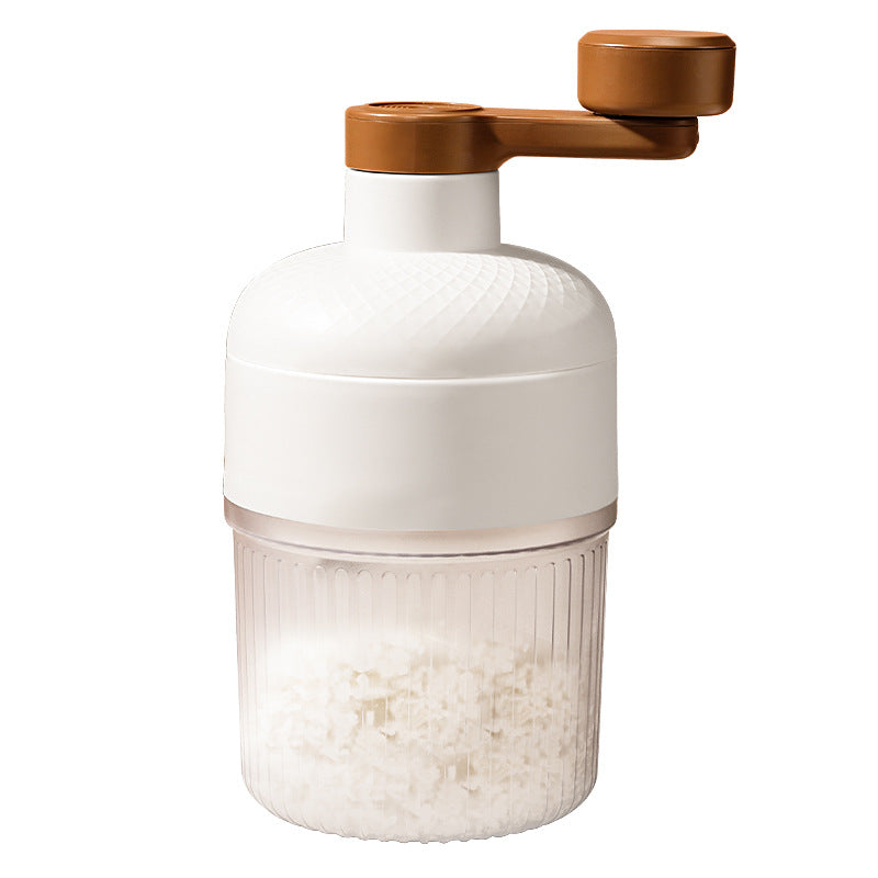 Manual Ice Shaver Machine Portable Hand-Crank Snow Cone Maker for Home Use with 2 Ice Cube Molds V888-ELOSUNG36622