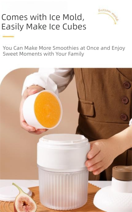 Manual Ice Shaver Machine Portable Hand-Crank Snow Cone Maker for Home Use with 2 Ice Cube Molds V888-ELOSUNG36622