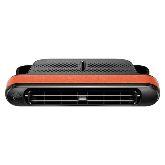 Black and Orange Car Seat Back Headrest Fan USB Powered Dual Turbine Bladeless Cooling Fan with 3 Speeds V888-ELOSUNG36624