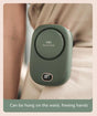 Green Portable Bladeless Neck Fan with Waist Clip & Digital Display USB Rechargeable Mini Fan V888-ELOSUNG36626