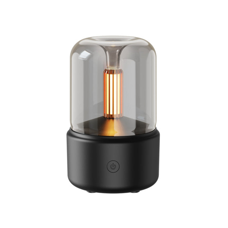 Black Creative Candleligh Aromatherapy Diffuser USB Desktop Ambient Candle Lamp Humidifier V888-ELOSUNG36629