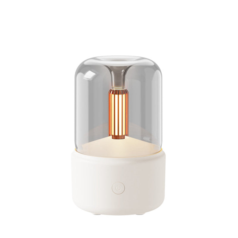 White Creative Candleligh Aromatherapy Diffuser USB Desktop Ambient Candle Lamp Humidifier V888-ELOSUNG36630